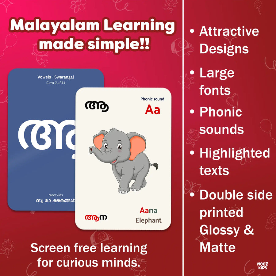 Malayalam flashcard